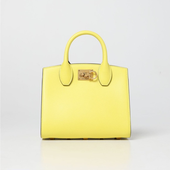 Salvatore Ferragamo Handbags - salvatore ferragamo the studio grained leather satchel